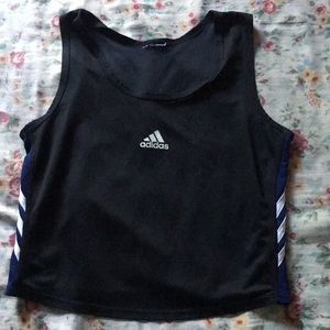 Cropped workout tank top